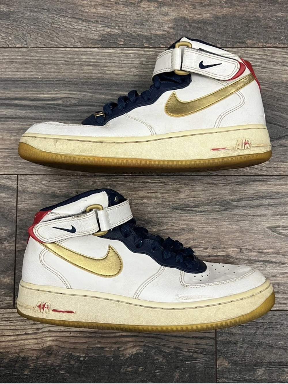 Nike Air Force 1 Mid GS USA Olympic Youth Size 6.5Y Red White Blue Shoes